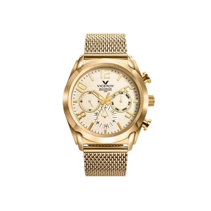Reloj Viceroy de Hombre brazalete de malla milanesa de acero e ip dorado   471195-95 VICEROY Raíz Relojes online Relojes Viceroy Hombre HOMBRE inicio Relojes de Hombre Viceroy Relojes Hombre Relojes para hombre - 1
