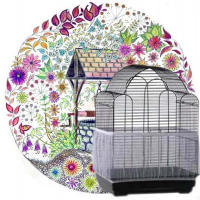 Cubierta De Cages De Pájaros De Malla De Nylon Protectora Fácil De Limpiar Catcher De Semillas Guardia Accesorios Para Cages De Pájaros Aire Malla Para Perros - details 5