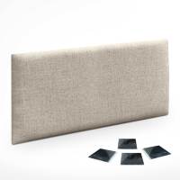 DHOME Juego de Paneles Tapizados de Lino Pack Autoadhesivos para Pared Acústicos Absorbentes Protección - details 4