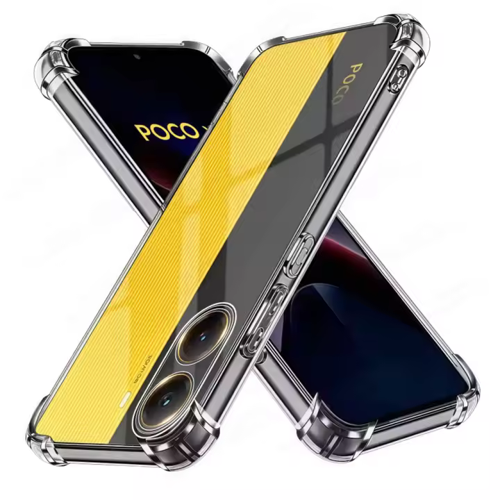 Funda De Silicona Suave Transparente Antigolpes Para Poco X6 X7 pro Cubierta Protectora Para Teléfono Móvil Resistente a Huellas Y Deslizamiento - 1