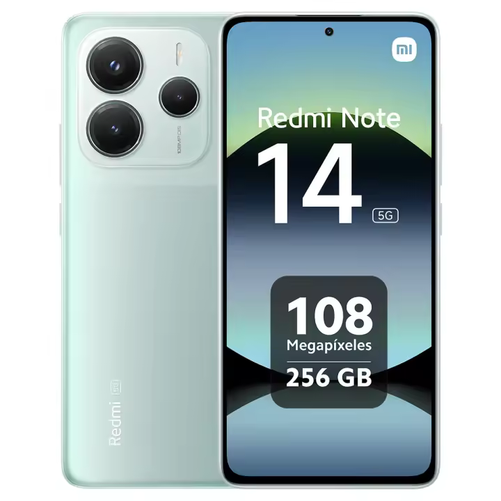 Xiaomi Redmi Note 14 5G Smartphone 8+256 GB, Pantalla MediaTek Dimensity 7025-Ultra de 108 MP, 120 Hz, protección Ocular, batería de 5110 mAh, NFC,sin Cargador - 1