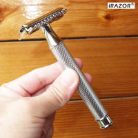 iRAZOR Afeitadora De Seguridad Clásica Pesada En Acero Inoxidable Con Doble Cuchilla Para Hombres Eliminación De Vello Wet Shaver 10 Hojas Para Cara Y Cuerpo - details 5