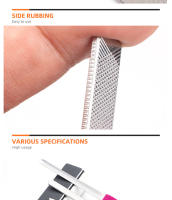 Barras De Esmalte De Acero Inoxidable Para Manicura Espátulas De Uñas Gruesas Archos De Uñas Gris Herramienta De Pulido De Uñas - details 3