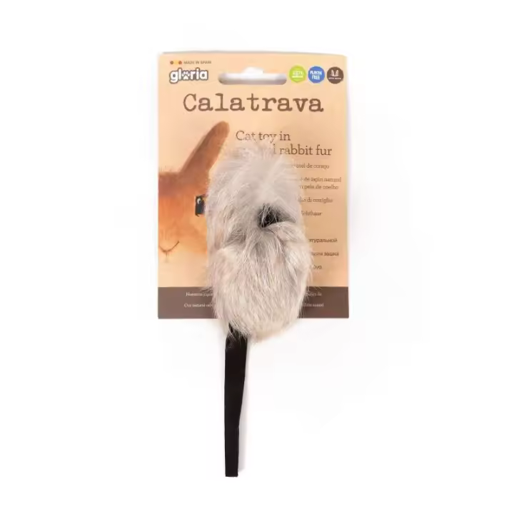 Gloria Calatrava Ratoncito Con Rabito De Cuero Para Gatos - 1