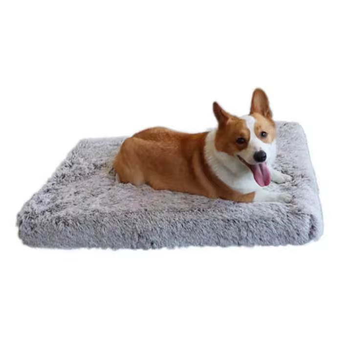 Alfombra Cuadrada De Pelo Largo Para Mascotas Cama Para Perros Y Gatos Con Fondo No Eslipiente Desmontable Sofá De Sueño Profundo Para Invierno Cama Caliente Para Gatos - 1