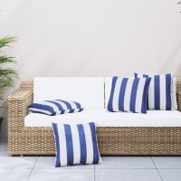 vidaXL Cojines decorativos 4 uds tela turquesa 60x60 cm en color Tuquesa/Beige/Gris y más | acolchados duraderos para sofás de jardín terraza exterior - details 8