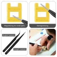 Juego De Destornilladores Magnéticos Mini 25Pcs Antideslizantes Con Mango Cabezas Métricas Pentagonales Torx Plano Cruzado Y Multifuncional De Acero Cromo-vanadio - details 3