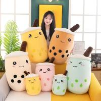 Almohada De Té De Burbuja Gigante 22-70cm Peluche Squishy Con Boba Bebida De Frutas Y Helado Decoración Para Regalo - details 15