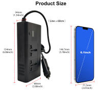 Inversor De Corriente Para Coche Deelife 220V 12 a 220 Voltaje Convertidor De Energía 200W Para Vehículos De 12V Protección Contra Sobrecarga Y Sobretensión - details 12