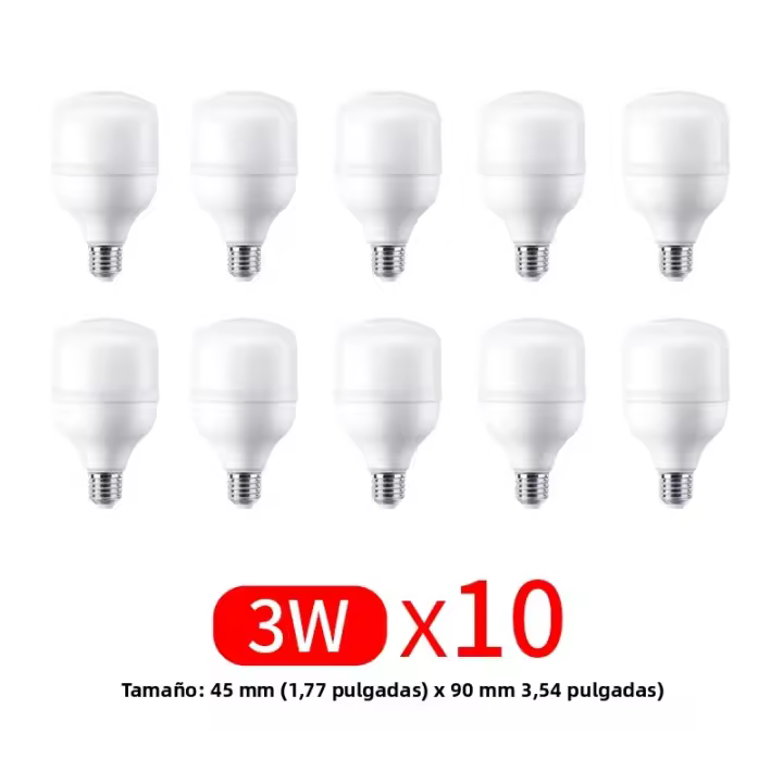 Bombilla LED E27 220V 60W 50W 40W 30W 20W 15W 10W 7W 3W Luz De Ambiente Para Sala De Estar Certificación Ce RoHS CE Garantía De 3 Años - 1