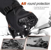 Guantes Impermeables a Prueba de Viento cálidos, Nudillos Duros, protección para los Dedos de la Palma, Moto con función de Pantalla táctil - details 0