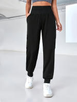 Pantalones De Yoga Fitness Para Mujer High Waisted Compresión Pantalones Anzuelo Largo Hasta El Tobillo Deporte Feminino - details 0