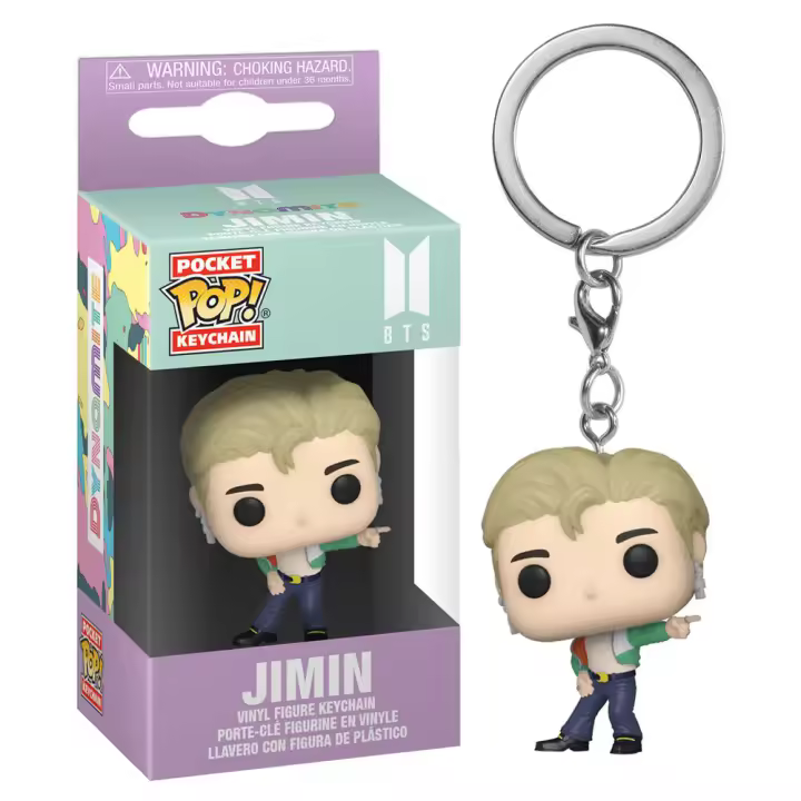 Llavero Pocket POP BTS Dynamite JiminFigura  Coleccionable - Idea de Regalo- Mercancia Oficial - Juguetes para Niños y Adultos - Movies Fans - Muñeco para Coleccionistas y Exposición - 1