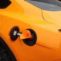 Funel De Estem Largo Para Automóvil Herramienta De Rellenado De Gasolina Y Aceite Para Motor De Motocicleta Y Taller De Automóviles Accesorios De Auto Color Orange - details 6
