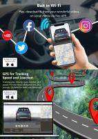 Cámara De Volante 4K GPS WIFI Con Monitor De Estacionamiento 24h Doble Cámara Frontal Y Trasera Visión Nocturna DVR Mini Video Registrador Para Coche - details 8