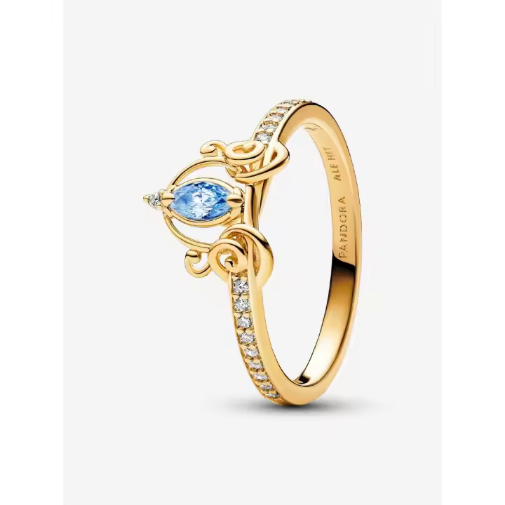 Pandora - Anillo DE LA Carruaje de Cenicienta de Disney - Baño de Oro de 14 K - 1