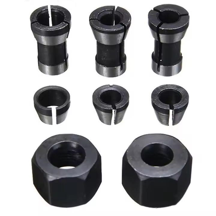 8Pcs High Precision Adapter Collet Set 6mm/6.35mm/8mm Collet Chuck Engraving Trimming Machine Route - 1