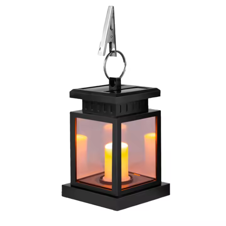 Farol solar para exteriores, faroles colgantes para velas para exteriores, luces solares, faroles decorativos - 1