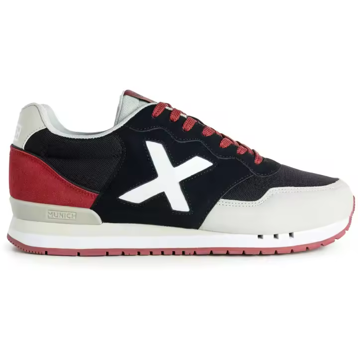 Zapatillas Munich Dash 195 Negro Rojo Blanco 4150195 - 1
