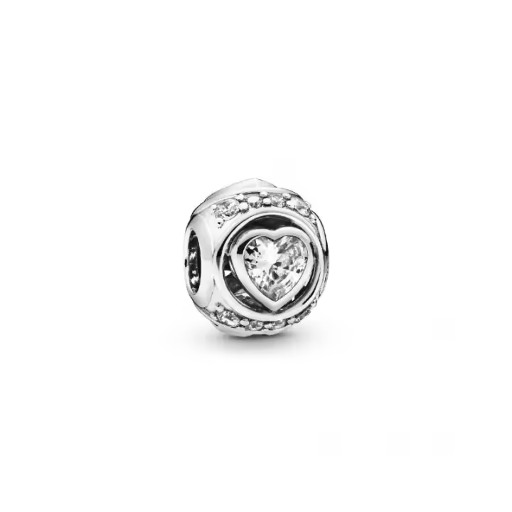 Charm Pandora Corazón Brillante en Relieve - 798464C01 - 1