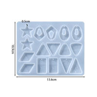 Molde De Silicona Para Pendientes Y Collares En Forma De Corazón Y Círculo Para Creación De Joyas Y Resina Epoxy DIY - details 4