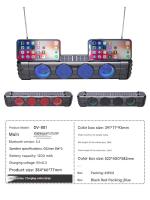 Altavoz Bluetooth Bar Conveniente con Luces de colores de alto valor de esritorio al aire libre de audio Solar - details 3