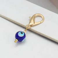 Lucky Eye Set De 3 Llaveros Con Piedras De Ojo Turco Y Mano De Fatima Llavero De Aleación De Metal Para Coche Y Bolso - details 13