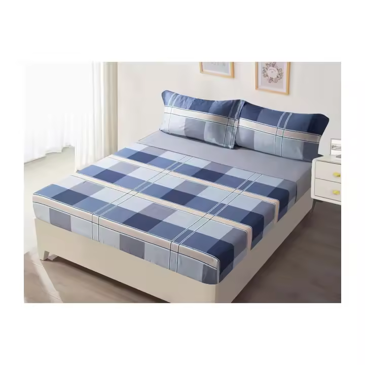 PLUSHOME Juego de Sábanas de Microfibra de Poliéster Suave Hasta 5 Piezas Tapa, Sábana Bajera y Fundas de Almohada Cama 90 160x260, 135 210x260, 150 230x260 Cm 180 250x270 Cm - Suavidad Duradera - Fácil Cuidado - Resistencia a las Manchas - 1