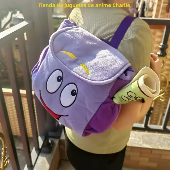 Mochila Grande De Anime Kawaii Dora El Explorador Para Niños Mochila Escolar De Capacidad Amplia Estudiante A4 Regalo Ideal - 1