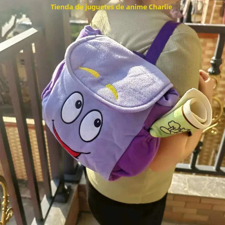 Mochila Grande De Anime Kawaii Dora El Explorador Para Niños Mochila Escolar De Capacidad Amplia Estudiante A4 Regalo Ideal - 1