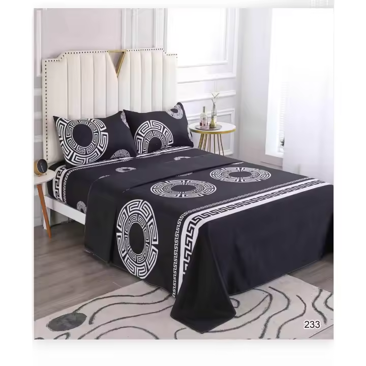 Juego Sábanas (3 piezas): sábana encimera + sábana ajustable + 1 fundas de almohadade 90x135x150cm - 1