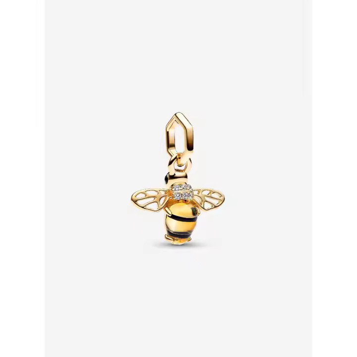 Pandora - Charm Colgante de Abeja brillantemente-Baño de Oro de 14K - 1