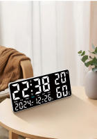 Reloj De Pared Digital Con Luz Atmosfera Y Control Remoto Mostrador LED Grande Multifuncional Con Alarmas Y Display De Temperatura Y Humedad - details 10
