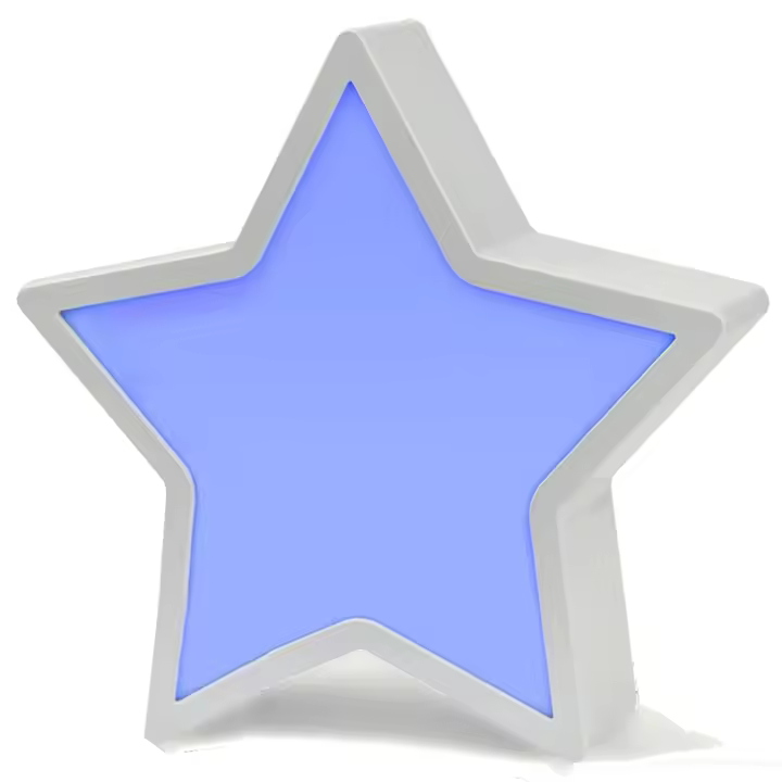 Lampara personalizada estrella, nube. Regalo bodas, novios, comuniones. Iluminación niños. Imagina - 1