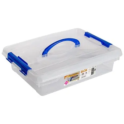 LILI HOME Pack de 2 Cajas Plásticas Organizadoras de Calidad Premium - Desde 5L hasta 35L - Estas cajas cuentan con cierres de seguridad en todas las presentaciones para evitar aperturas accidentales. Fabricadas con plástico resistente que protege con - 1