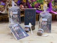 Lote de 10/15 regalos para niñas niños tarritos de Nutella con cucharita de madera y cuaderno mágico para dibujar en bolsa de regalo lazo color champan regalos para niñas niños cumpleaños comuniones bodas regalos originales para niños - details 4