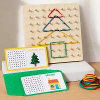 Juguete Educativo Montessori De Madera Con Puzle Geométrico Para Niños Creativo Y Engañoso Ayuda En El Desarrollo Temprano De La Edad - details 9