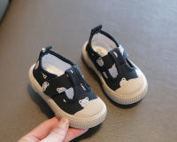 Zapatos Casuales Para Niños Y Niñas Con Bocón Cuadrado Dibujo Animado Suela Suave Primavera Zapato Pequeño De Niños TPR Suela Zapatillas De Lona - details 17