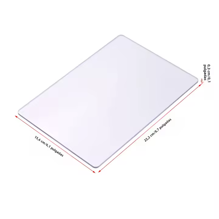 2pcs Almohadilla De Corte Transparente Accesorio Duradero De Material PC 3mm Espesor Reemplazo Para Corte Y Embossing - 1