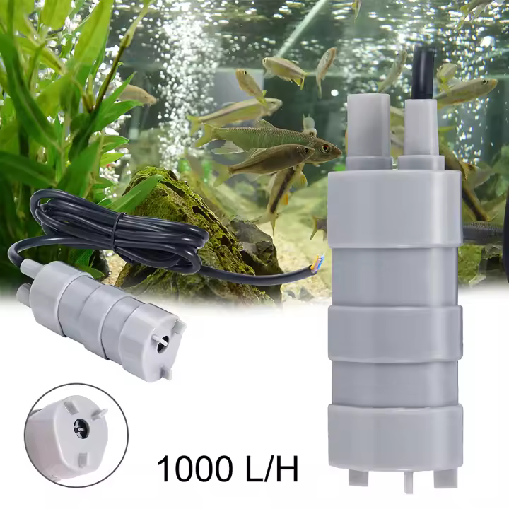 Bomba De Agua Sumergible 12V Para Acuario Caravana Camping Jardín 10-20 L/min Bomba Eléctrica De Baja Presión - 1