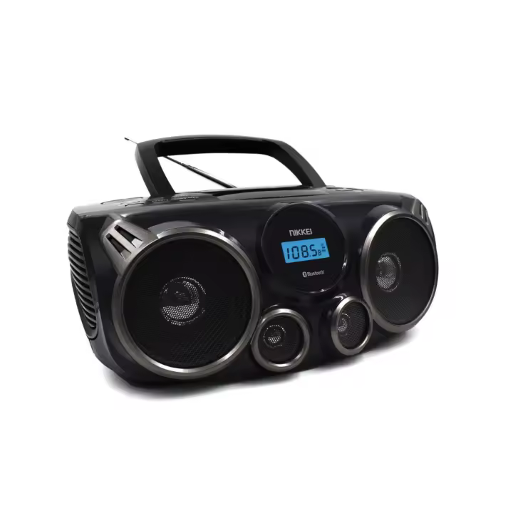 Nikkei NPRC100ATBT, Radio CD Portátil Bluetooth, USB, AUX IN, Radio AM/FM - 1