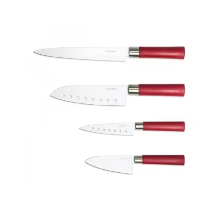 CECOTEC 01003 - Set 4 cuchillos santoku con recubrimiento ceramico - 1