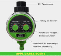 Timbre De Riego Para Jardín Controlador De Riego Automático Con Válvula De Bola De Presión Cero Timer Analógico Para El Hogar Color Verde - details 5