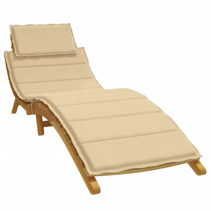 Jueg par tumbon lienz beig melang 186x58x cm - 1