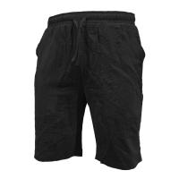 Shorts De Verano Para Hombre Algodón Ligero Con Cintura Elástica Estilo Casual Color Sólido Para Deporte Y Playa - details 2