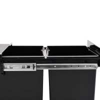 vidaXL Cubo de basura extraíble en armario de cocina cierre suave 20 L - details 5
