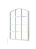 STARLEY-Espejo rectangular de pared con 12 ventanas, espejo decorativo de metal negro, se cuelga vertical u horizontalmente, 50 x 76 CM - details 3