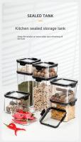 Jars De Almacenamiento Para Cocina Grandes Organizador De Granos Y Condimentos a Prueba De Humedad En Plástico Estilo Japonés - details 0
