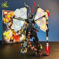 Bloques De Construcción HUIQIBAO Negro SunWuKong Guerriero Mecha Robot Figura De Acción MOC Juguetes De Construcción Para Niños Exhibición De Ciudad - details 4