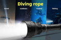 Linterna Submarina IPX8 15000mAh Lámpara Impermeable Profesional Para Escuba Diving Torch De Alta Potencia Con 3 Baterías 26650 - details 8